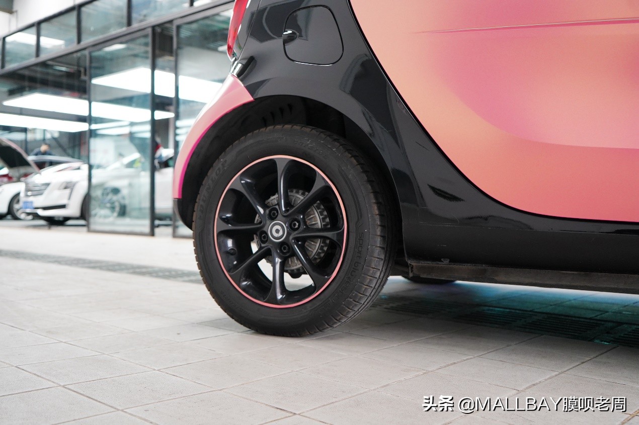 奔驰电镀改色效果图,奔驰smart改装图片