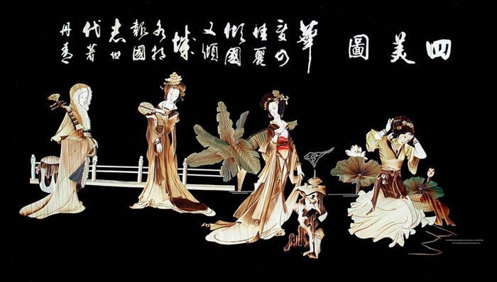 麦秆画芦苇画,最好看的麦秆画