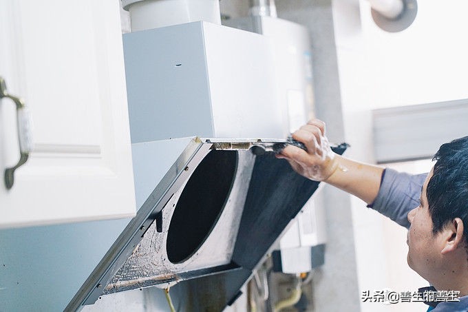 美的油烟机官方专业清洗,美的智慧生活侧吸油烟机深度清洗