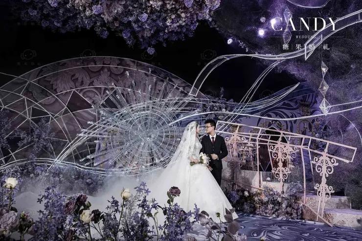 一场美轮美奂的蓝色梦幻婚礼,一场仙境般的梦幻婚礼