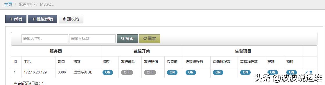 mysql数据库的监控,mysql数据监控