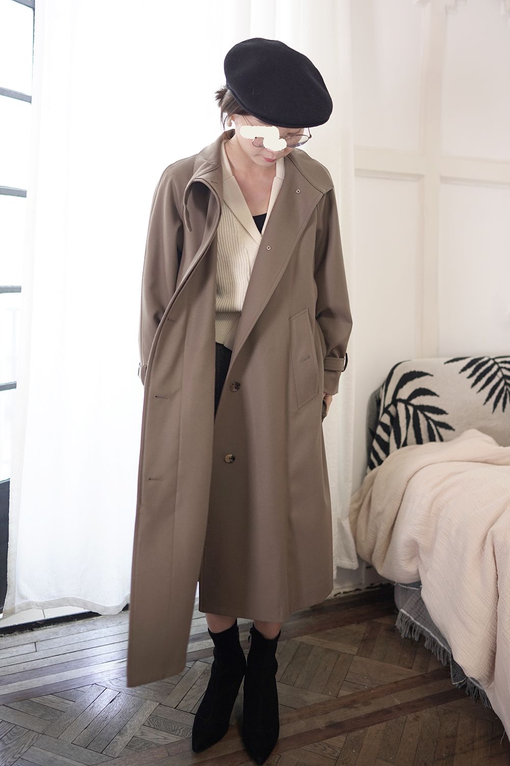 深卡其色大衣内搭什么颜色毛衣,格子大衣内搭什么颜色的毛衣好