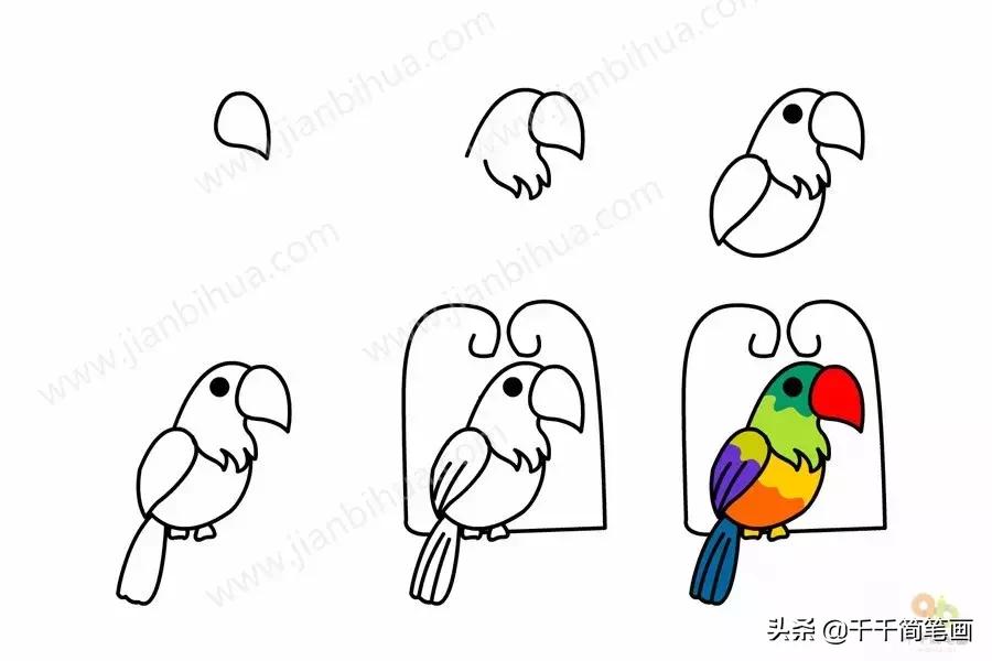 幼儿园动物的水墨画入门,儿童动物画入门简易范画