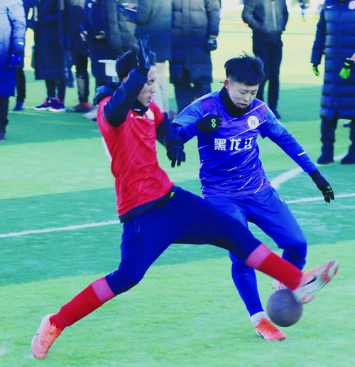 齐齐哈尔青少年足球比赛,齐齐哈尔校园雪地足球赛