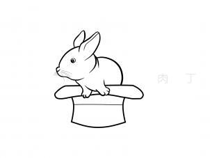兔子的品种有哪些简笔画,简笔画森林中的蘑菇小屋和兔子