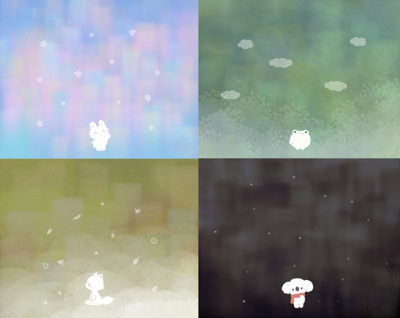 类似于粉兔兔的插画,兔耳少女插画日本