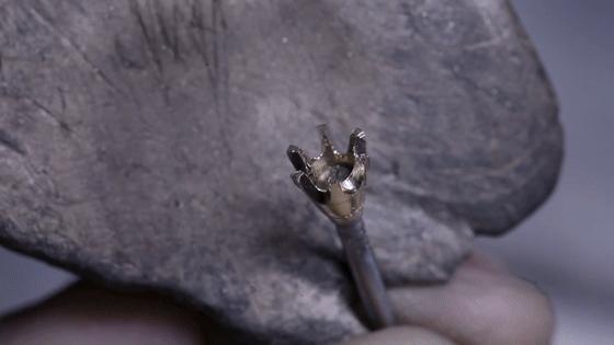 螺丝做钻戒,用螺母制作一个钻戒