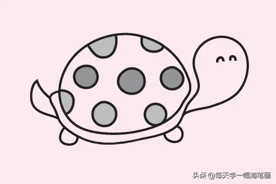 小乌龟简笔画的各种画法,如何画乌龟的简笔画教程
