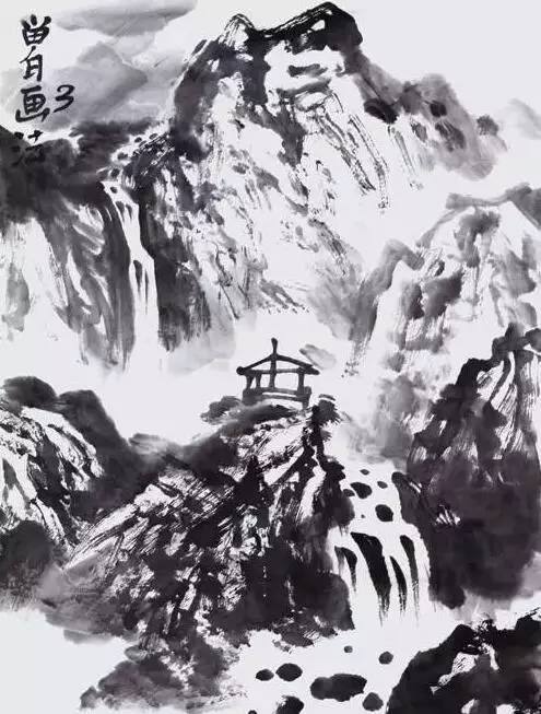 近现代名家画水,历代名家绘画水墨写生图