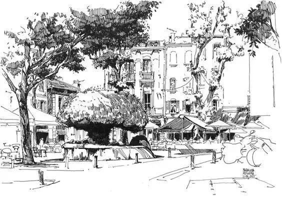 风景速写的好处,风景速写简单显高级