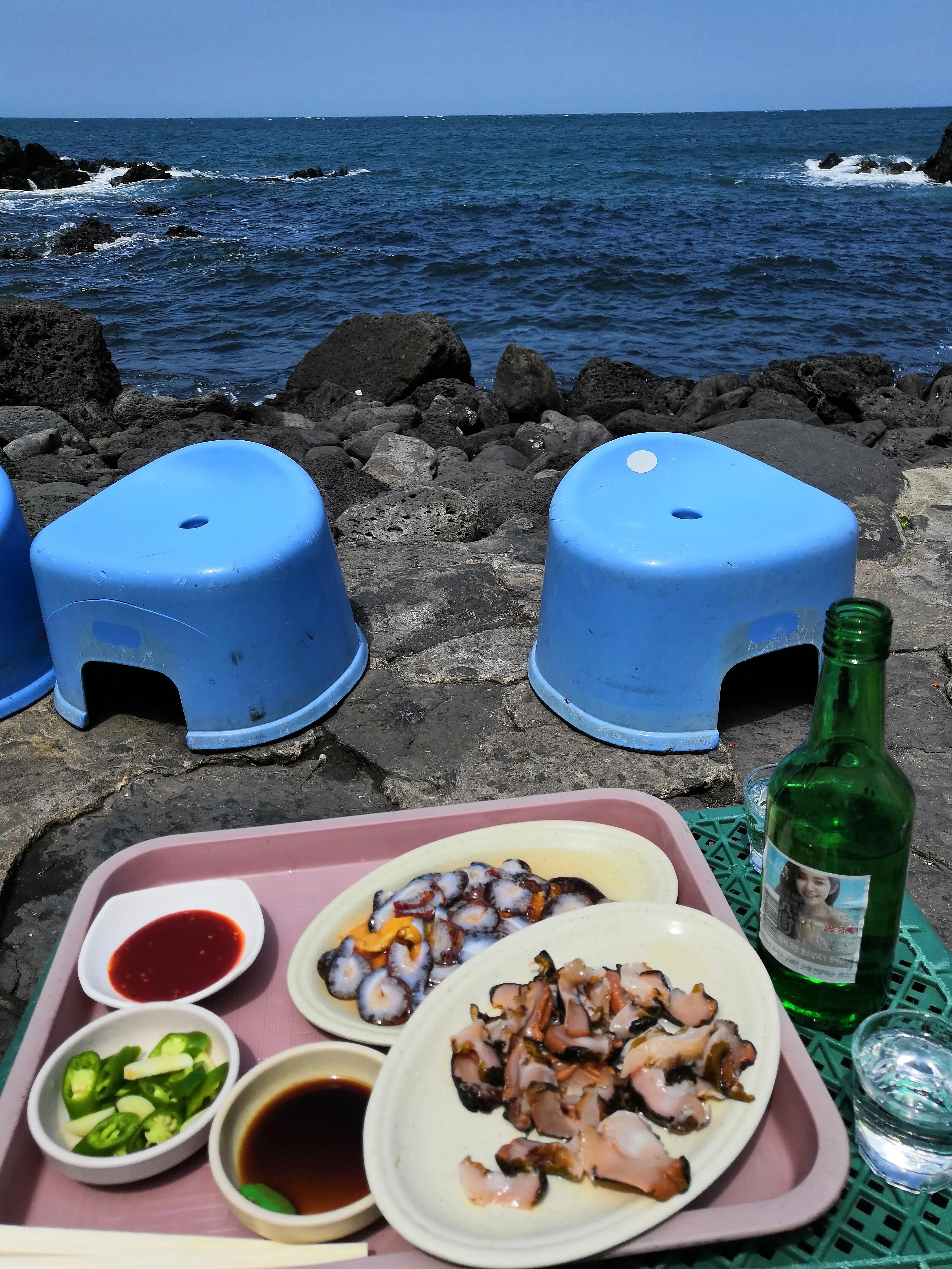 心血来潮去爬山,想去济州岛看海