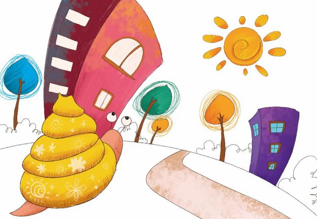 儿童创意美术课程：小蜗牛