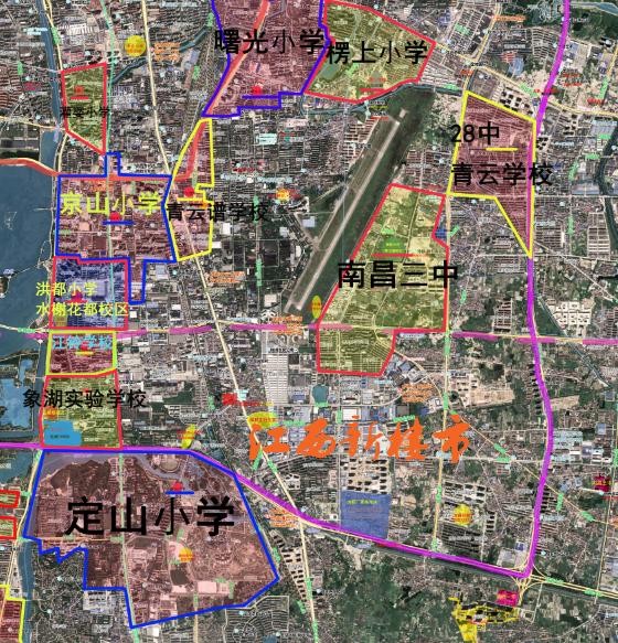 南昌青云谱学区划分最新规划,南昌2024小学区划分图青云谱