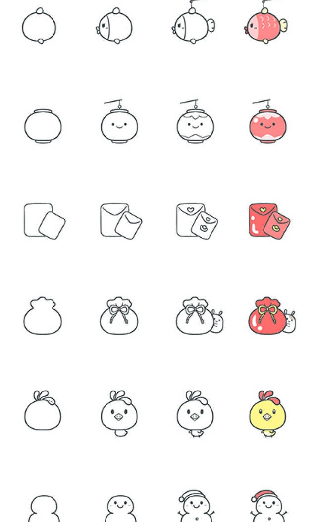 最好看的元旦节简笔画,元旦节怎么画简笔画