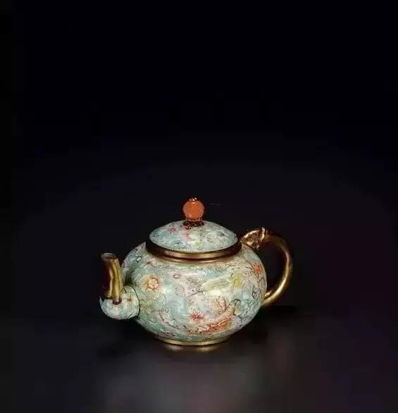 中国古漆器茶壶,古青花瓷茶壶