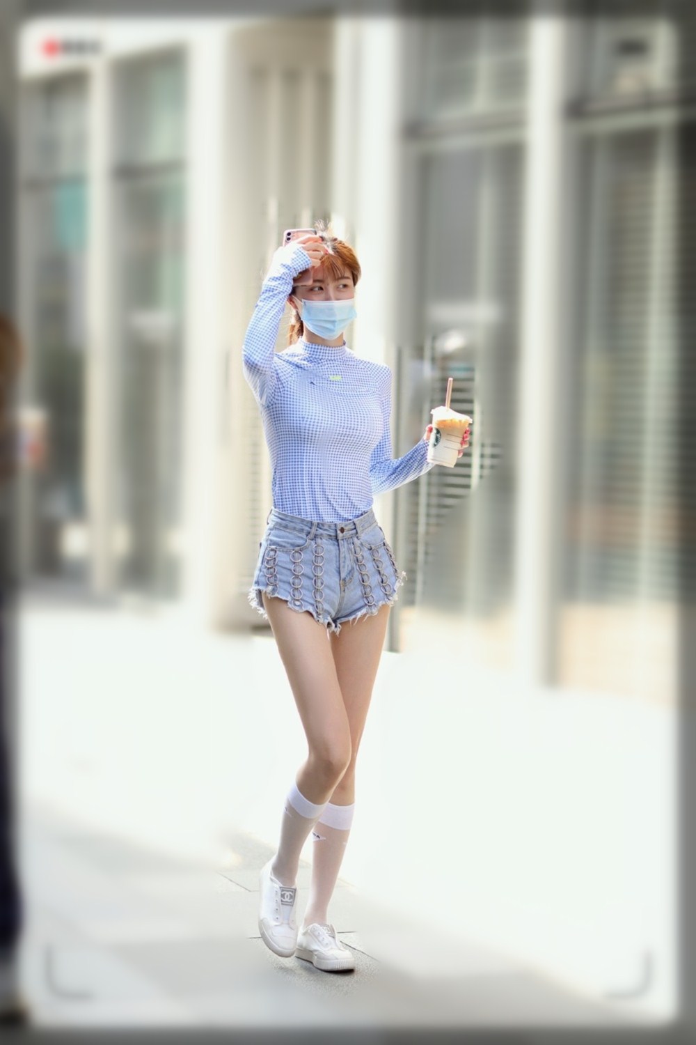 过膝长袜夏季怎么穿搭,夏天长款隐形袜穿搭