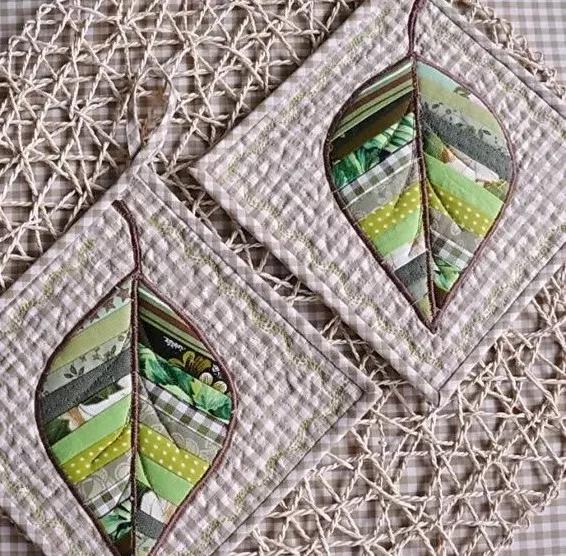 旧布子做杯垫教程,废布做简单杯垫