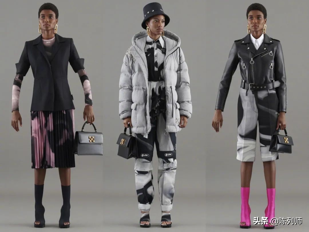 offwhite风格,白色品牌陈列搭配