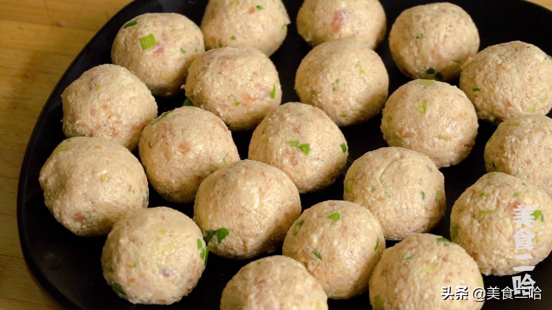 猪肉豆腐炸丸子的正宗做法步骤,过年炸丸子用什么最好吃