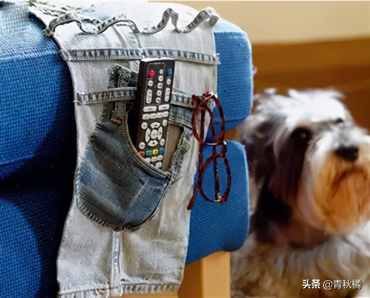 旧牛仔裤裤腿改造diy墙挂式收纳袋,牛仔裤改挂袋做法大全