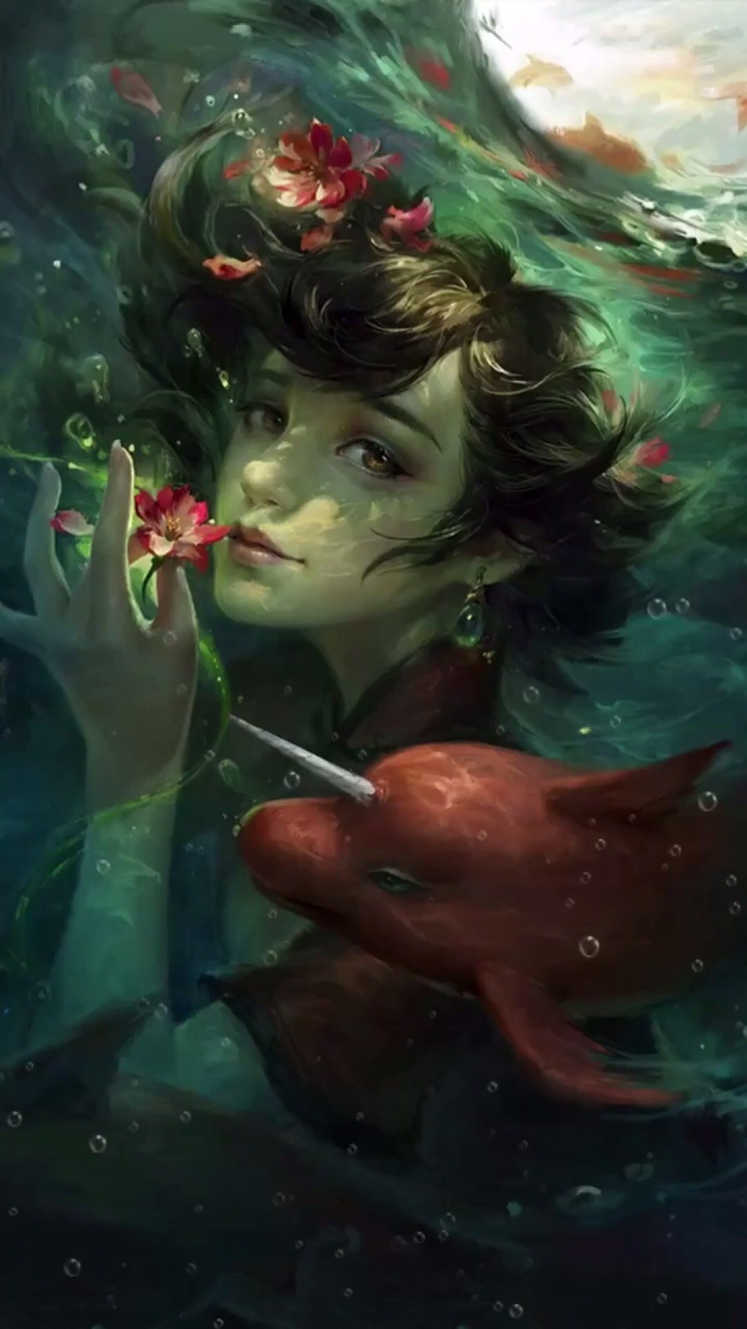 大鱼海棠高清壁纸女,大鱼海棠台词壁纸