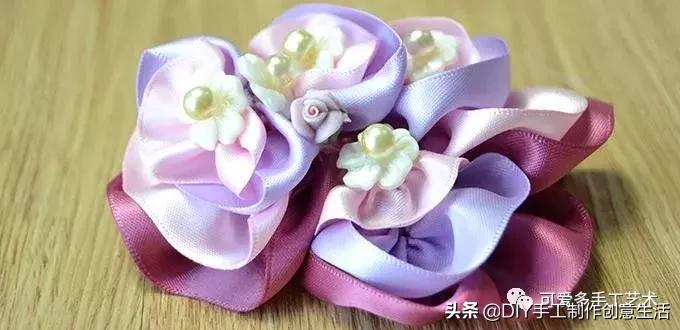 丝带做花带,做花带的教程