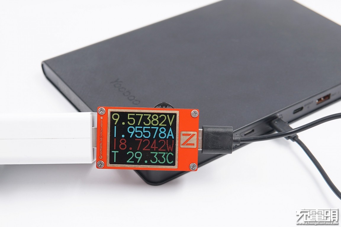 羽博20000毫安充电宝自带线评测,羽博充电宝插电