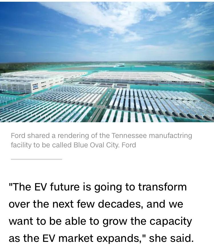 一起读CNN英语新闻：美国福特建超级工厂生产电动汽车