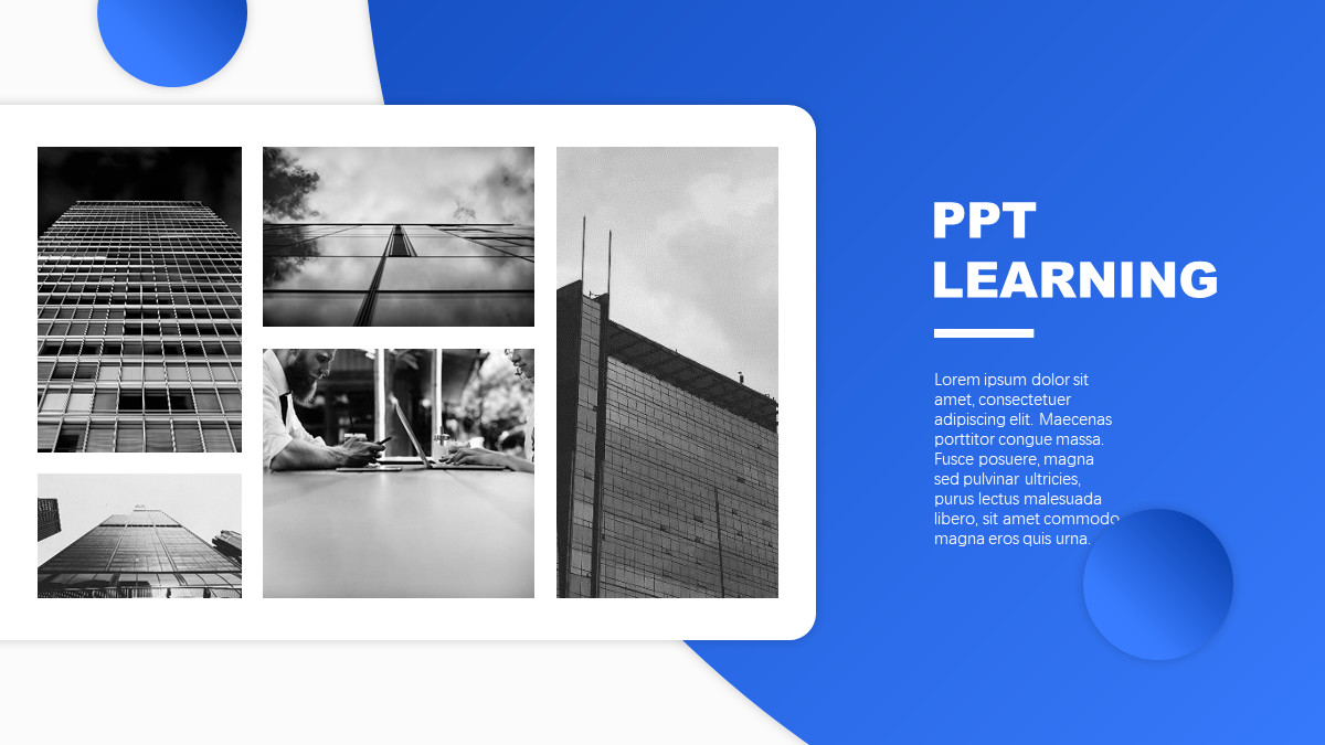 一个矩形做一个高逼格ppt,ppt蓝色科技风的矩形制作