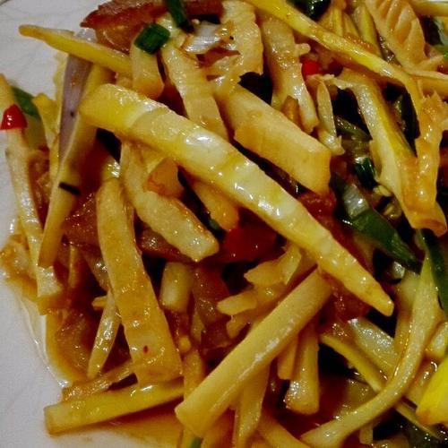 笋的做法竹笋炒肉片,竹笋的家常做法竹笋炒瘦肉