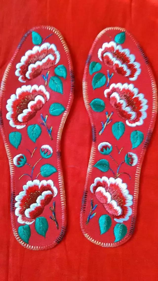 绣花鞋垫100种图案四格绣法,几何鞋垫图案鞋垫绣法