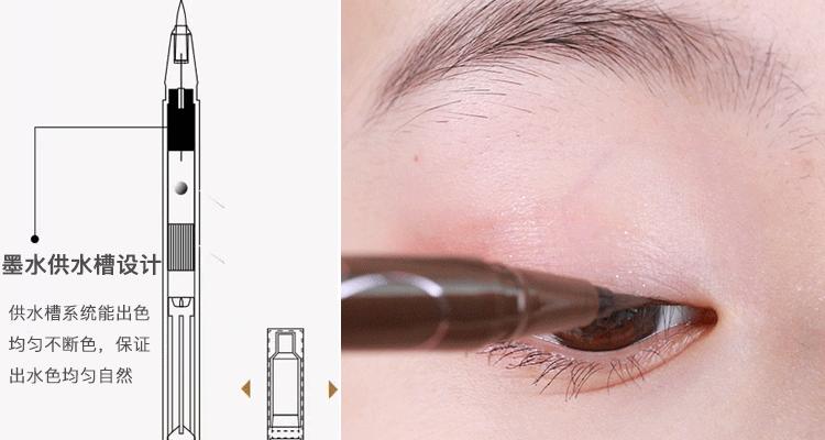 日本kissme眼线笔画下睫毛,日本kissme眼线笔深棕色和黑色