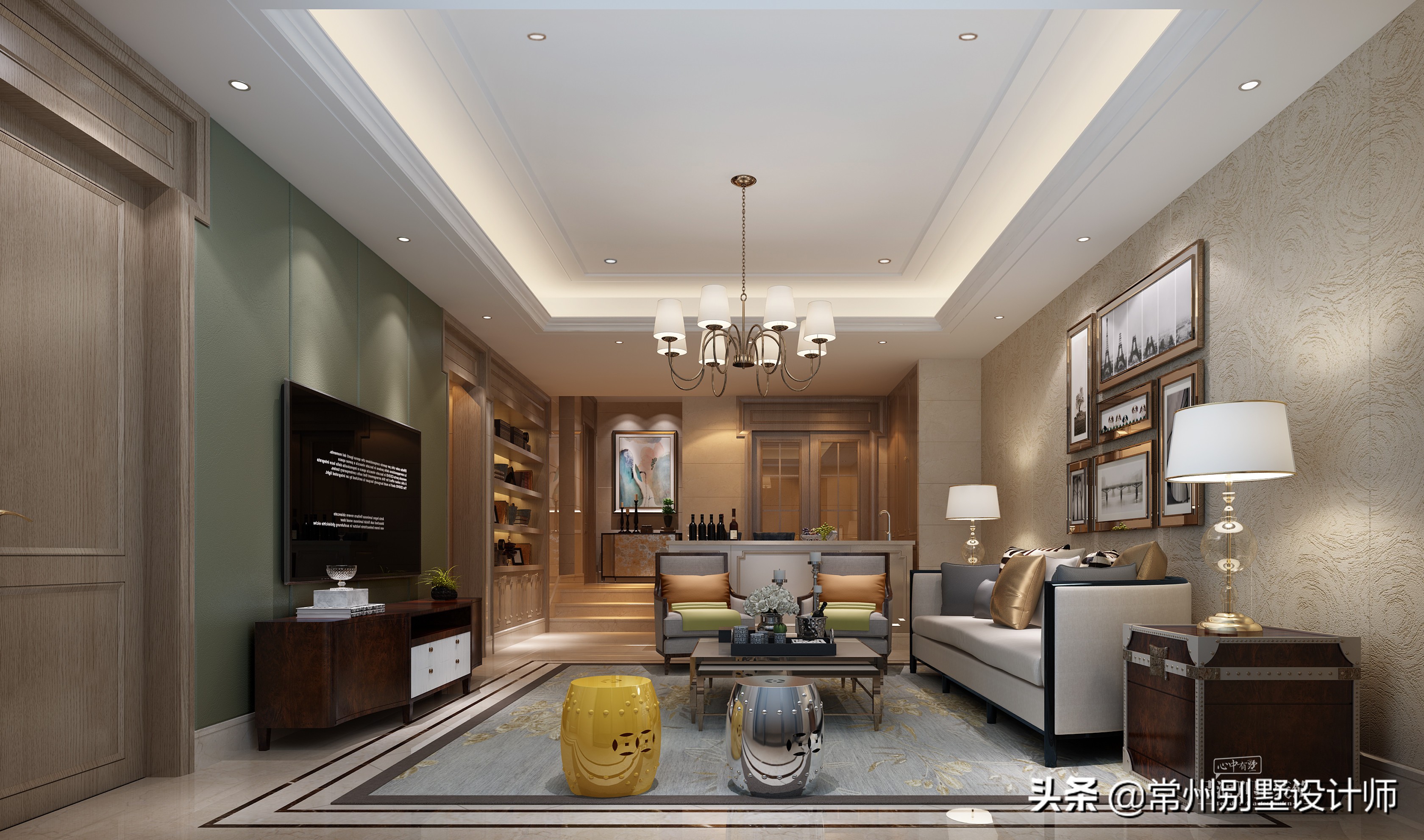 常州装修风格现代美式别墅,常州中式别墅装修风格设计案例