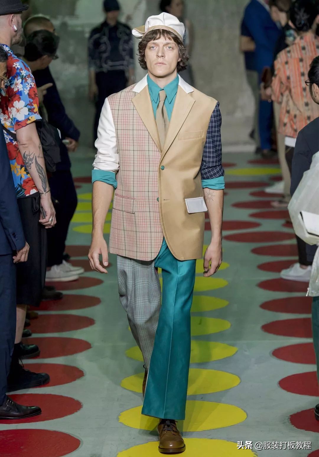 拼接设计潮流套装,拼接服装系列款式图大全