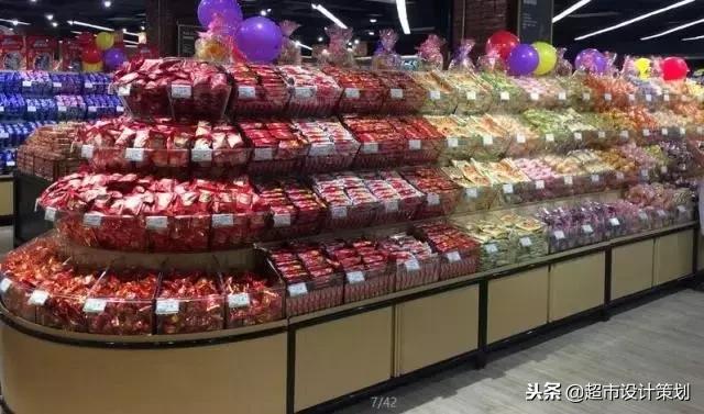 超市食品陈列摆放效果图,超市休闲食品创意陈列图片