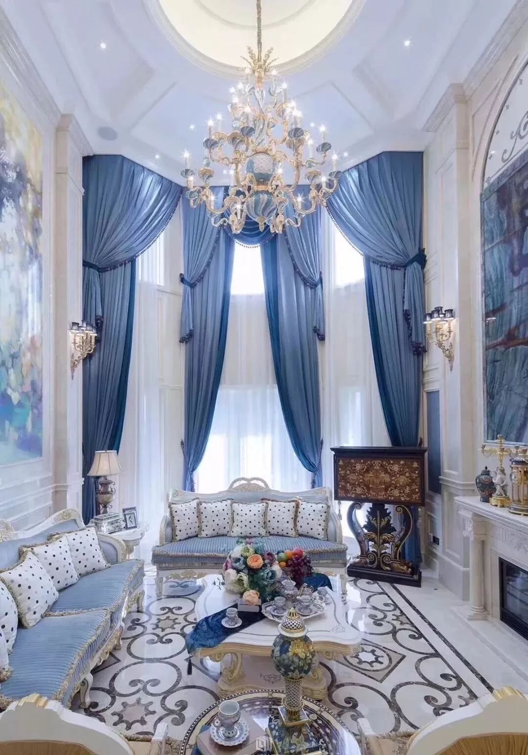 别墅窗帘最新款,100款窗帘效果图