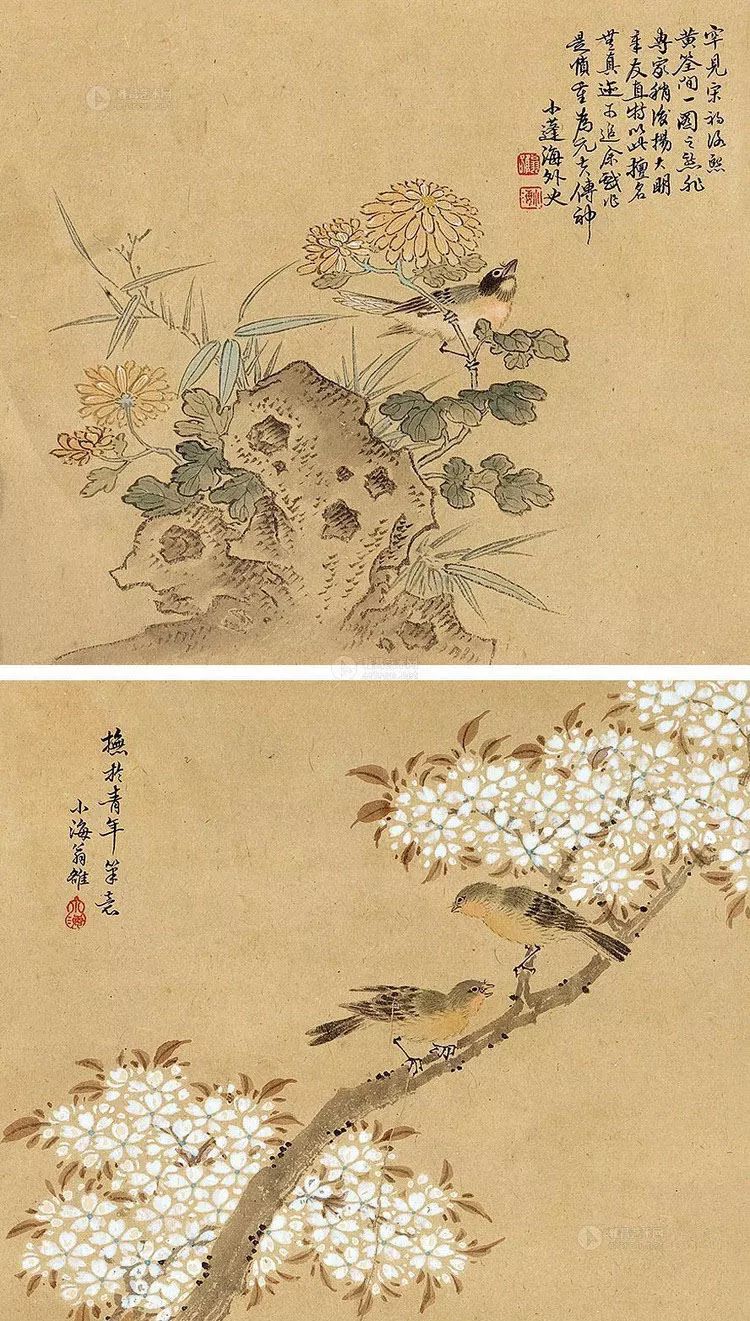 清代花鸟鱼虫画,清代国画名家花鸟鱼虫