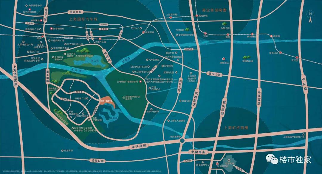 虹桥万科一线湖景房,万科145平叠墅