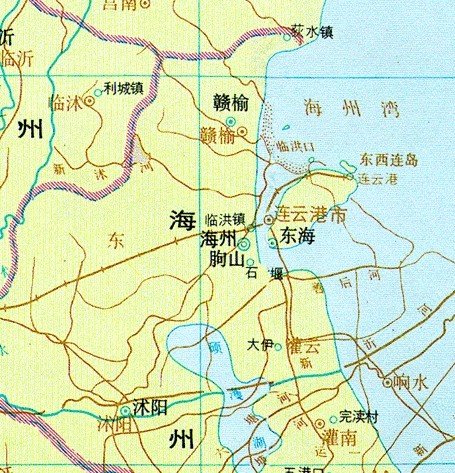 连云港地图区域划分,江苏连云港地图全图