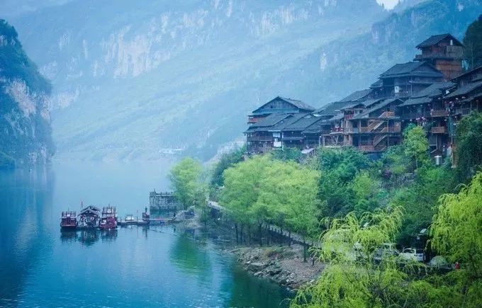 重庆酉阳酉水河风景,重庆酉阳官清乡石板村风景