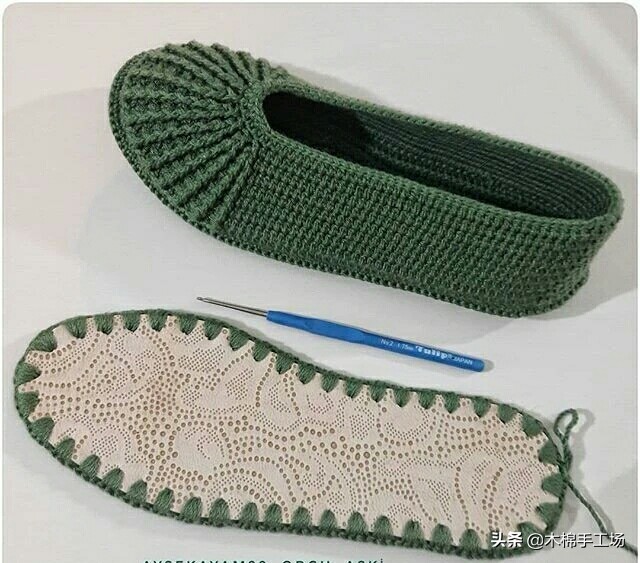 春天来了给自己添一双好鞋吧,春夏鞋子钩单鞋简单钩法