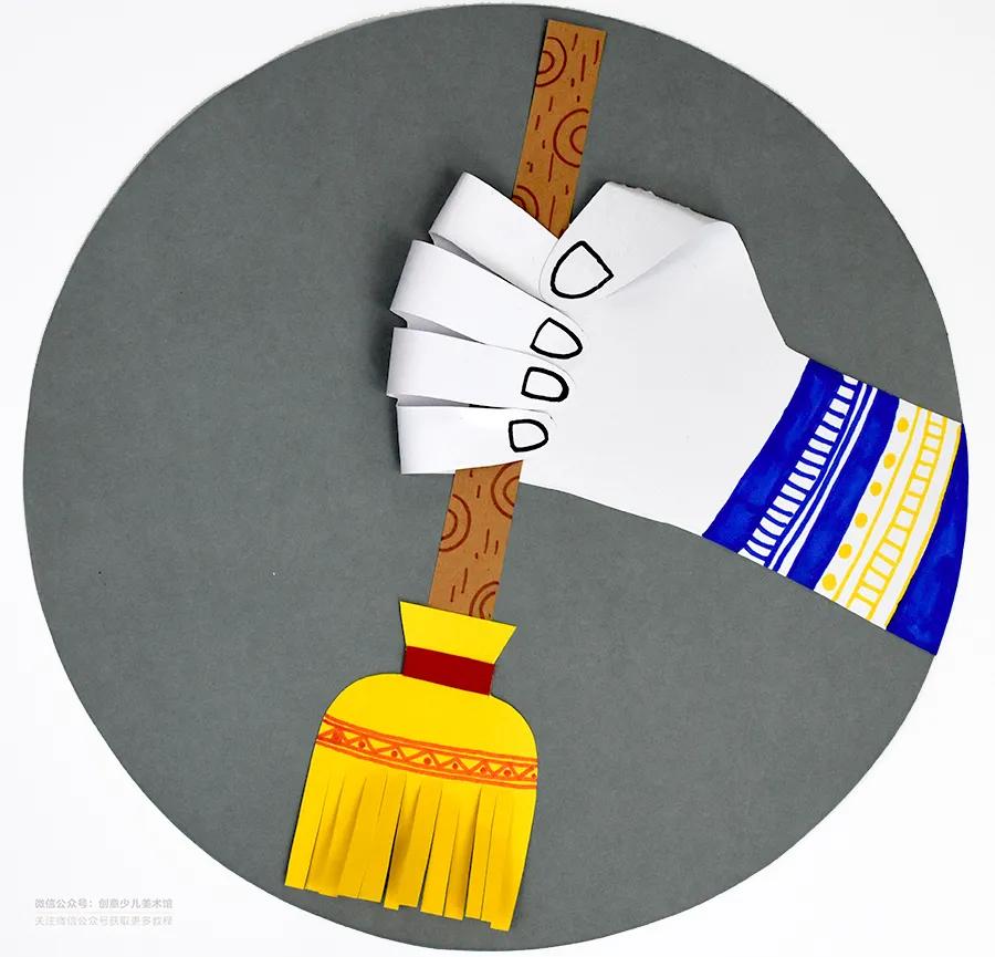 儿童画创意教程线描,有关于劳动的创意儿童画