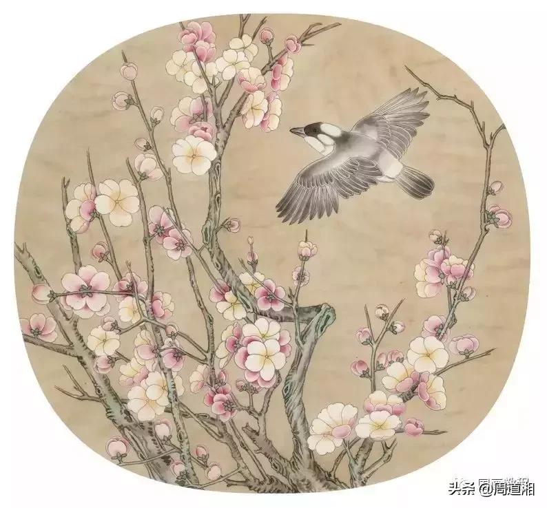 宋人工笔花鸟临摹步骤,工笔花鸟玉兰的画法