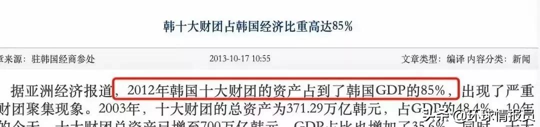 韩国财阀为何能控制国家命脉,韩国十大财阀占韩国gdp