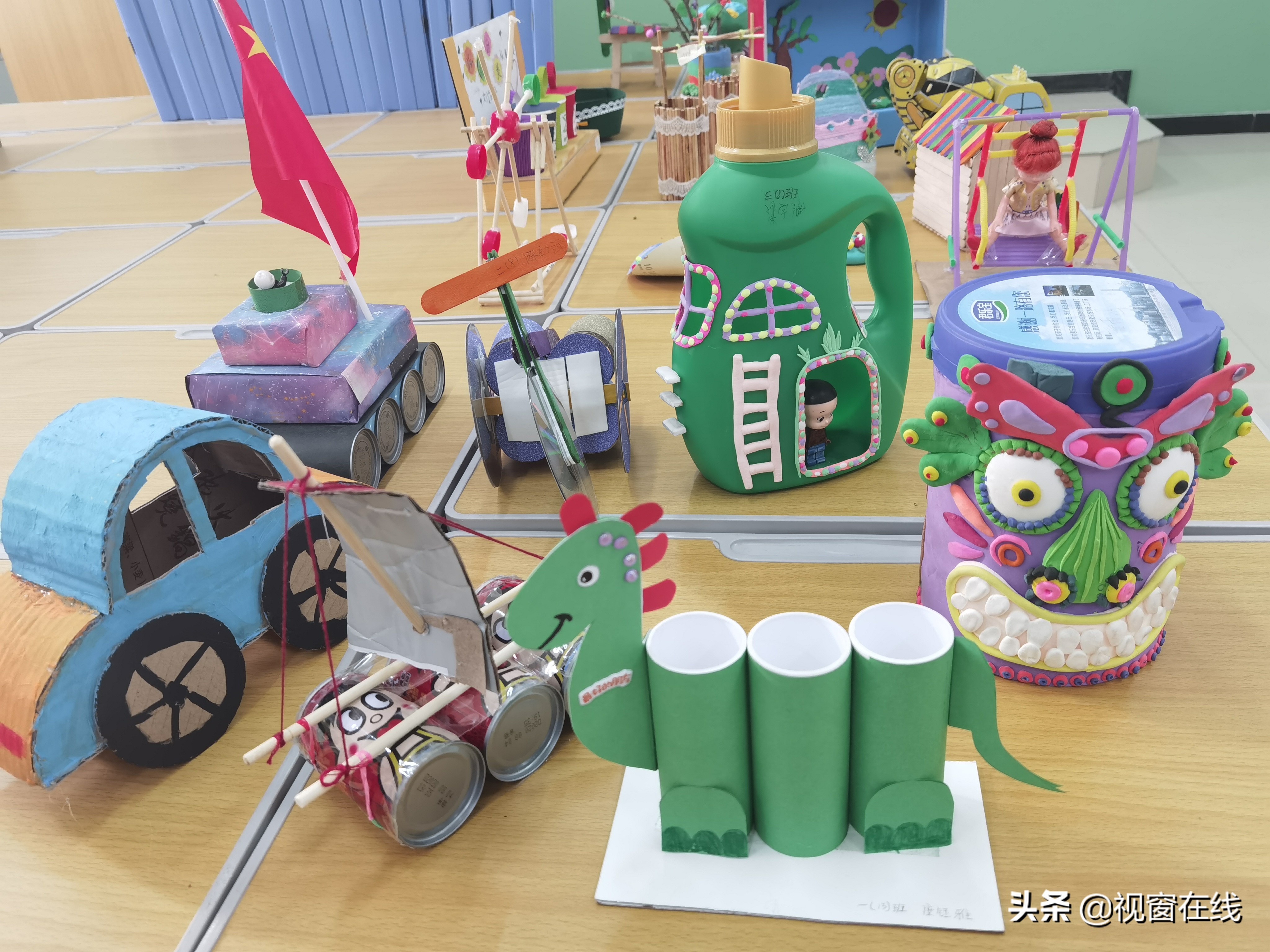教室变废为宝小学生制作,变废为宝的小手工小学一等奖