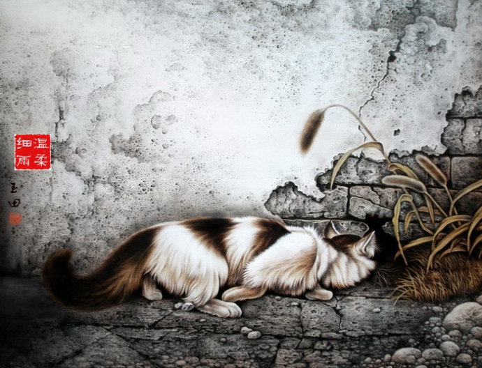 田玉田烙画动物作品欣赏,田玉田烙画多少钱