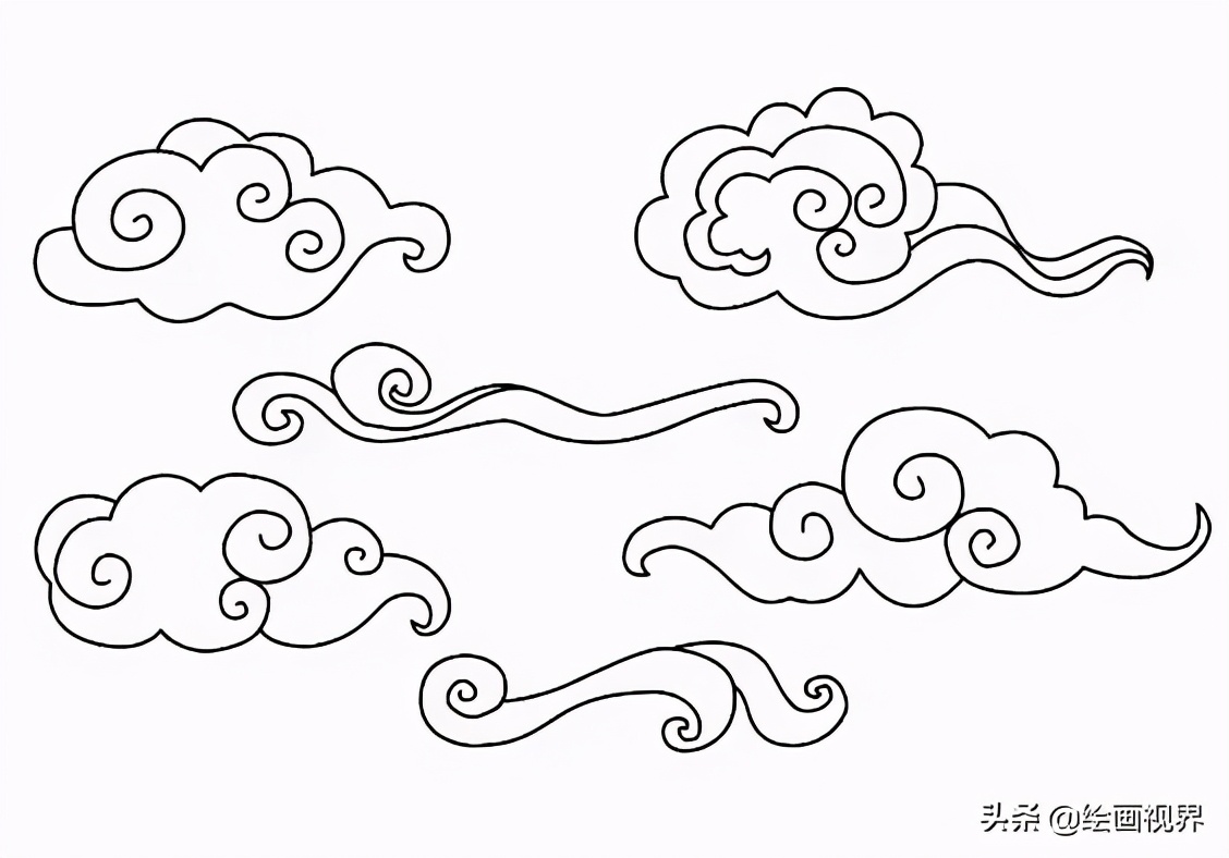 画祥云基础,有没有更简单的祥云画法