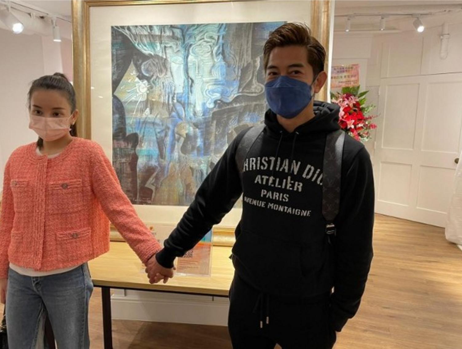 天王嫂方媛陪同郭富城看赛马,天王嫂方媛与郭富城一同出游