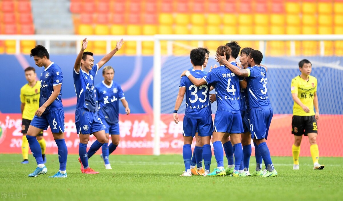 4-1，真狠！4射4中，中甲劲旅又赢了，江苏足球还得看昆山FC？