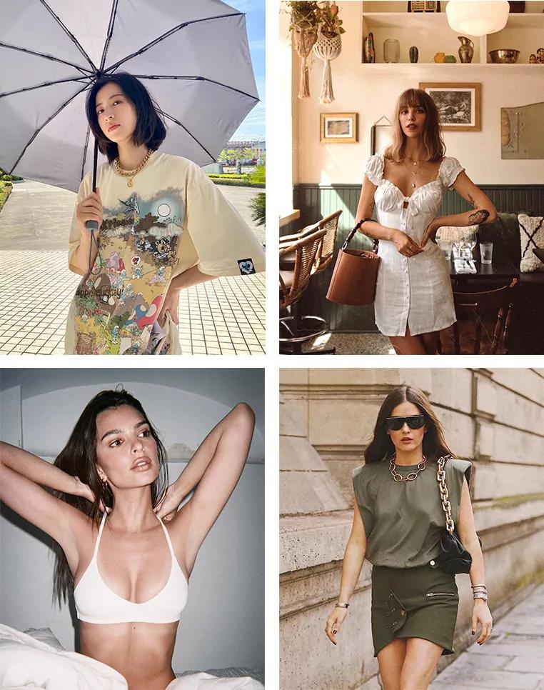 胸大和胸小穿衣服的差距,胸大和胸小穿t恤对比